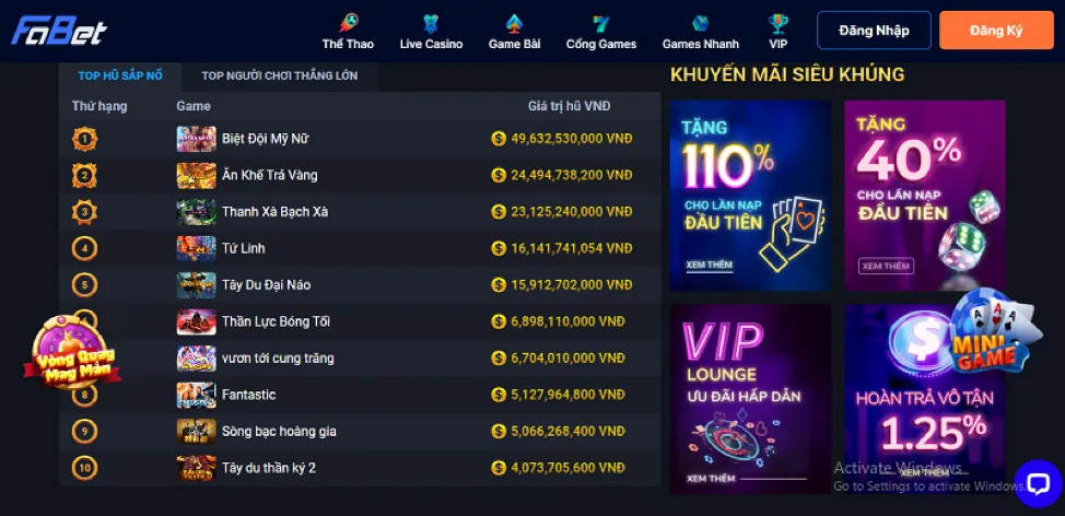 Hệ thống bảo mật tối ưu của Fbet